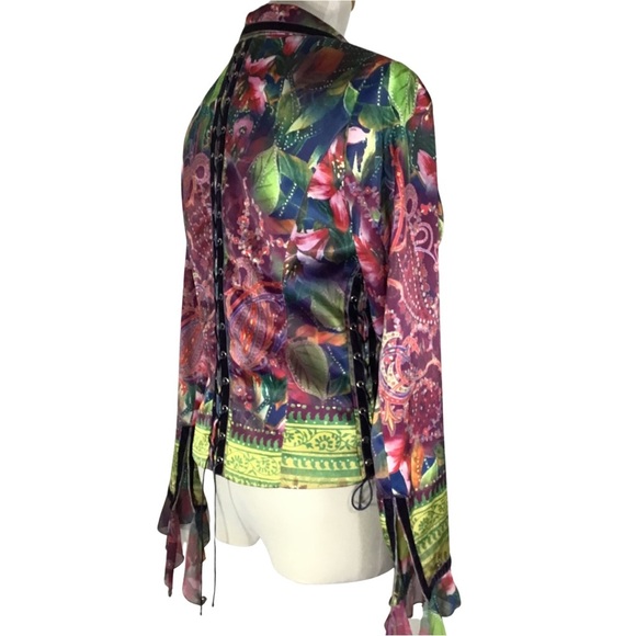 Vintage y2k vibrant jacket with lots of details - Picture 5 of 11